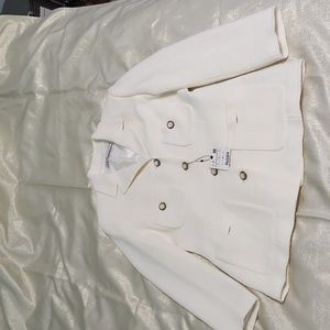 Zara womens light Jacket new color cream sise L